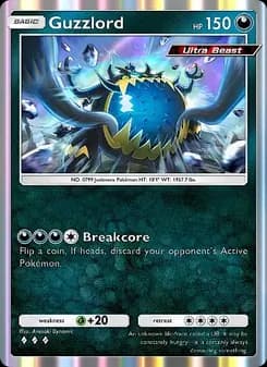 Guzzlord card in English