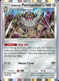 Galarian Perrserker card in English