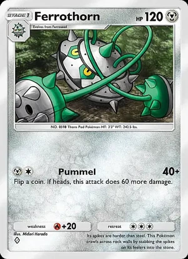 Ferrothorn card in English