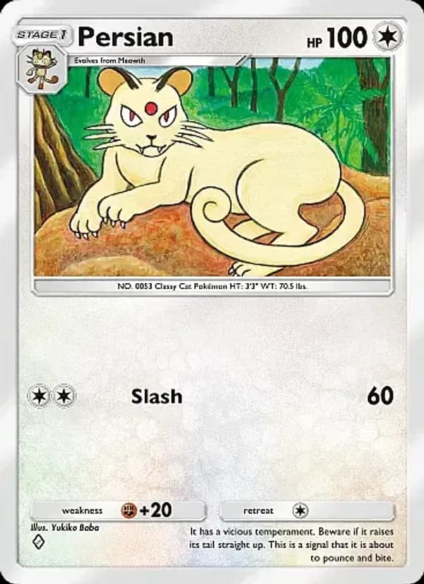 Persian card in English