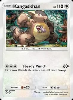 Kangaskhan card in English