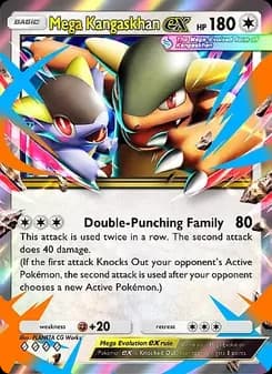 Mega Kangaskhan ex card in English