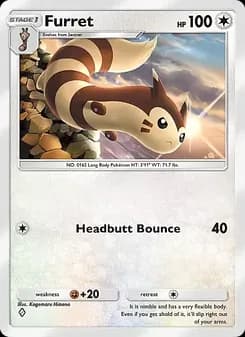 Furret card in English