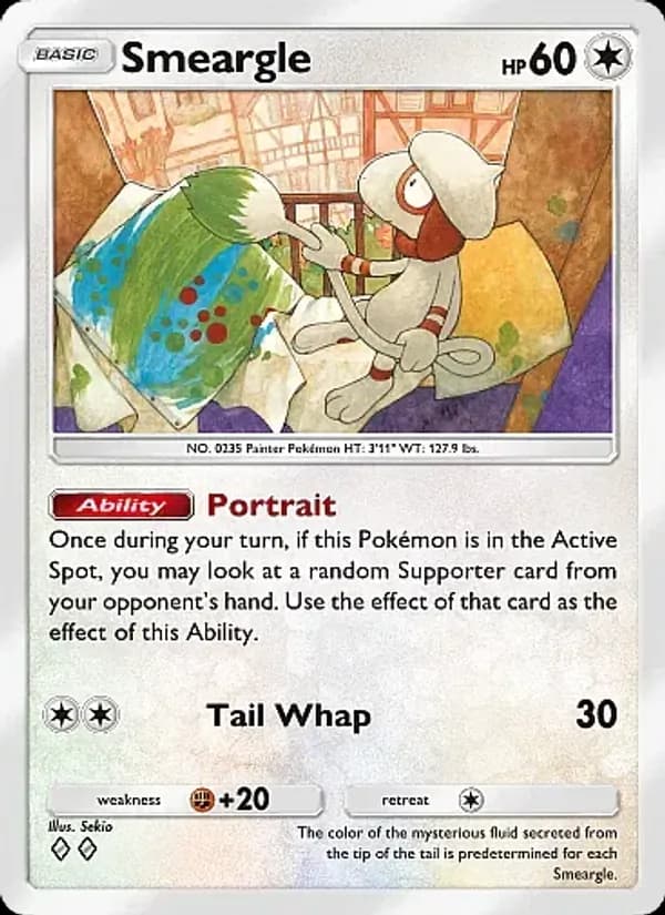 Smeargle card in English
