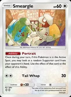 Smeargle card in English