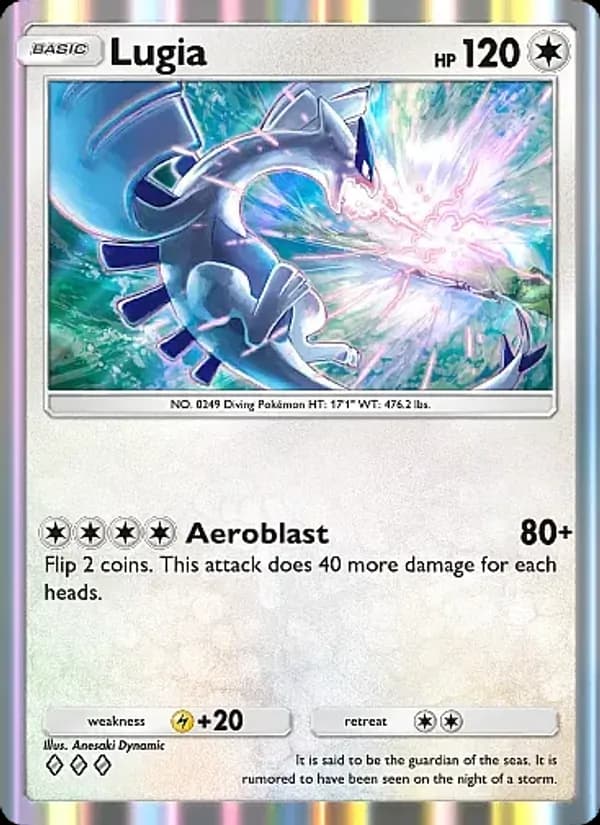 Lugia card in English