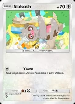 Slakoth card in English