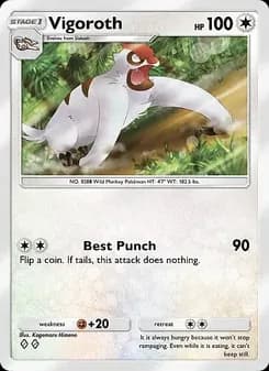 Vigoroth card in English