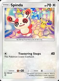 Spinda card in English