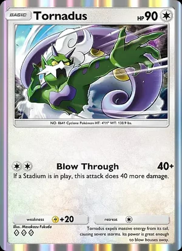 Tornadus card in English