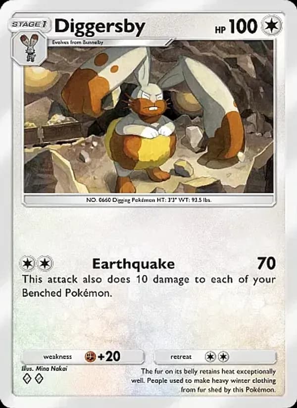 Diggersby card in English