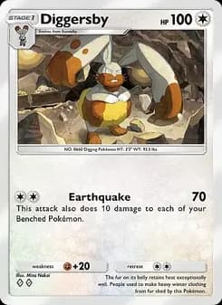 Diggersby card in English