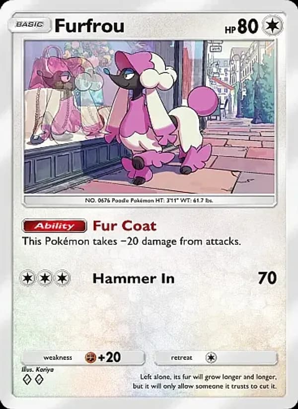 Furfrou card in English