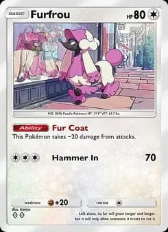 Furfrou card in English