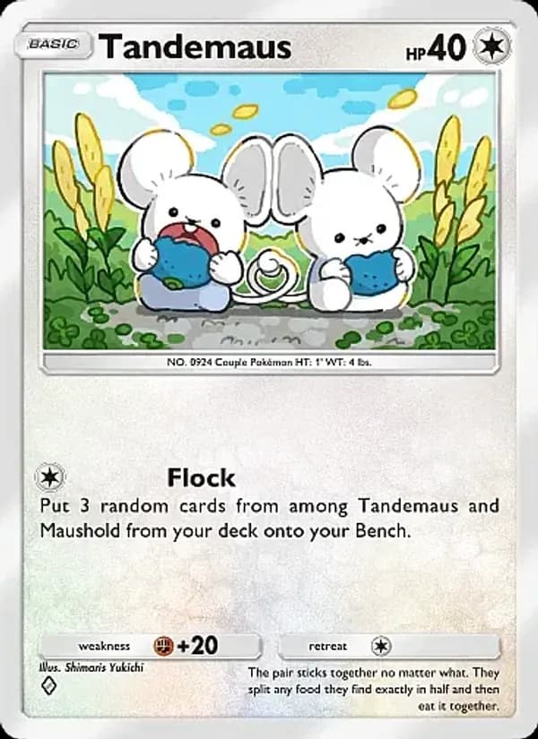 Tandemaus card in English