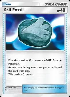 Sail Fossil card in English