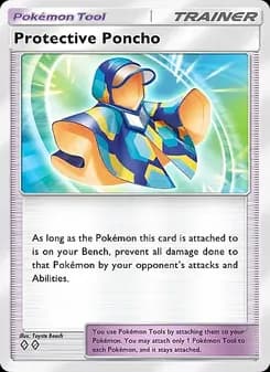 Protective Poncho card in English