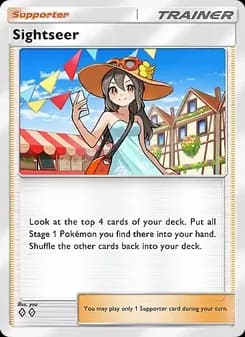 Sightseer card in English