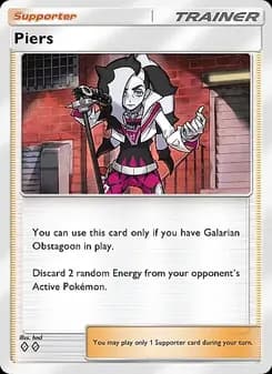 Piers card in English