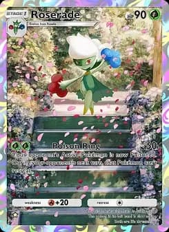 Roserade card in English