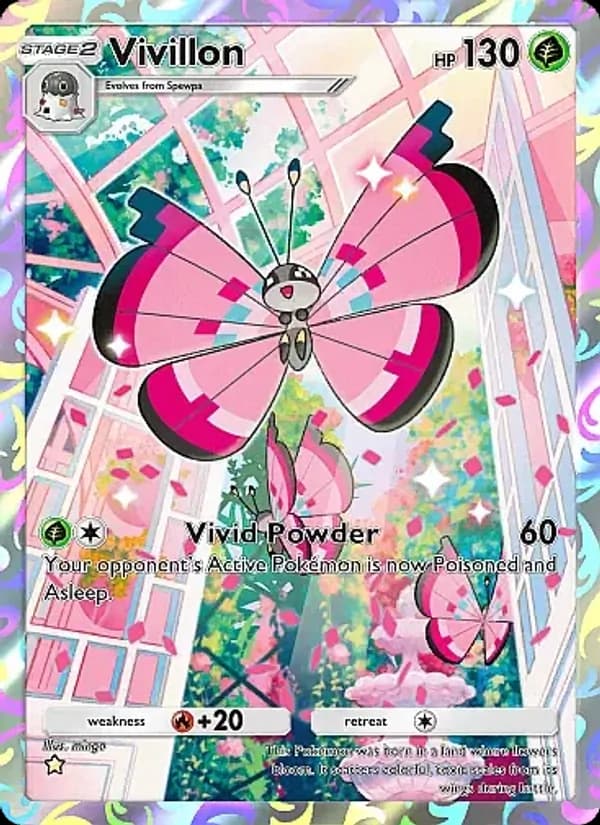 Vivillon card in English