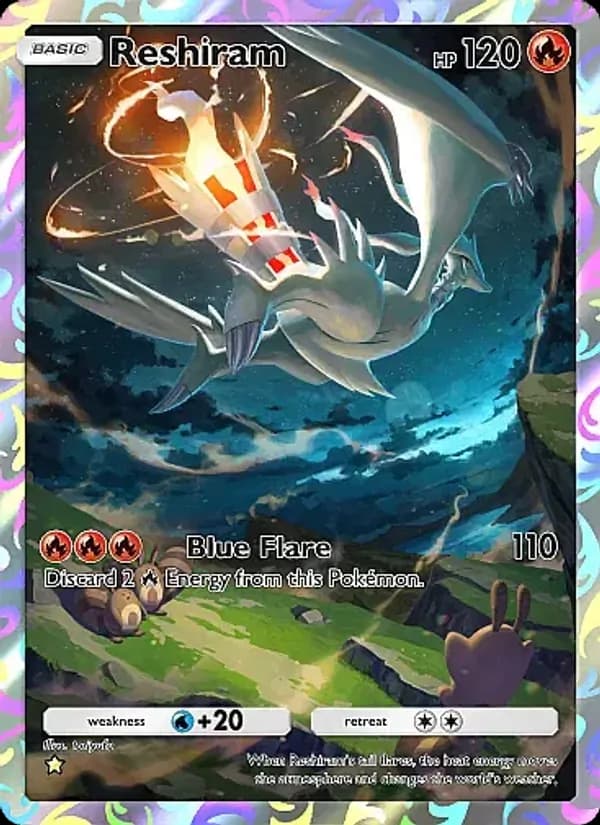 Reshiram card in English