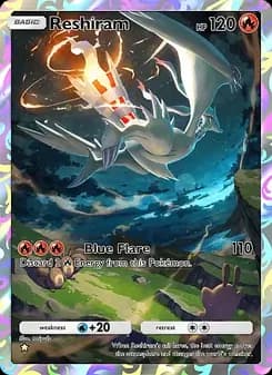 Reshiram card in English