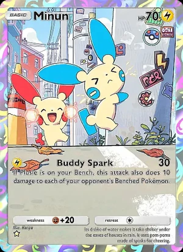 Minun card in English