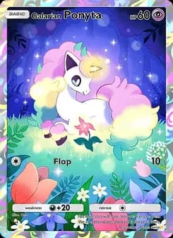 Galarian Ponyta card in English