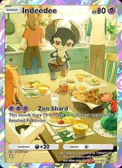 Indeedee card in English