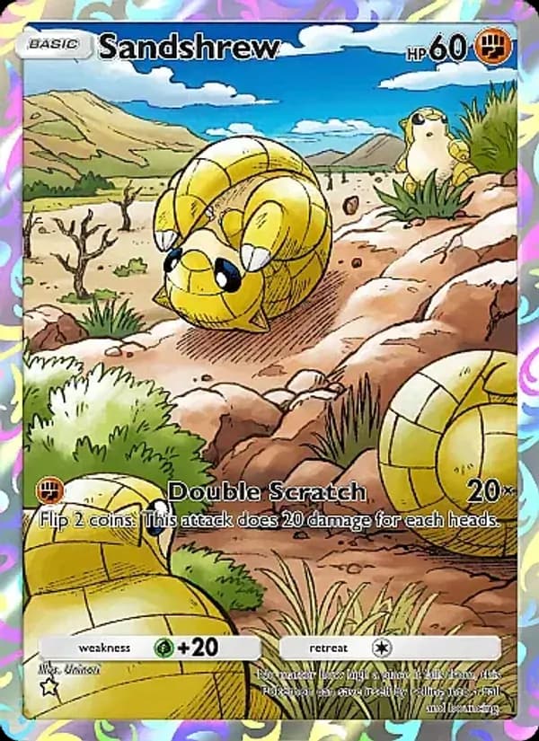 Sandshrew card in English