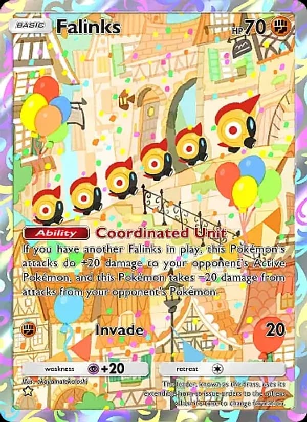 Falinks card in English