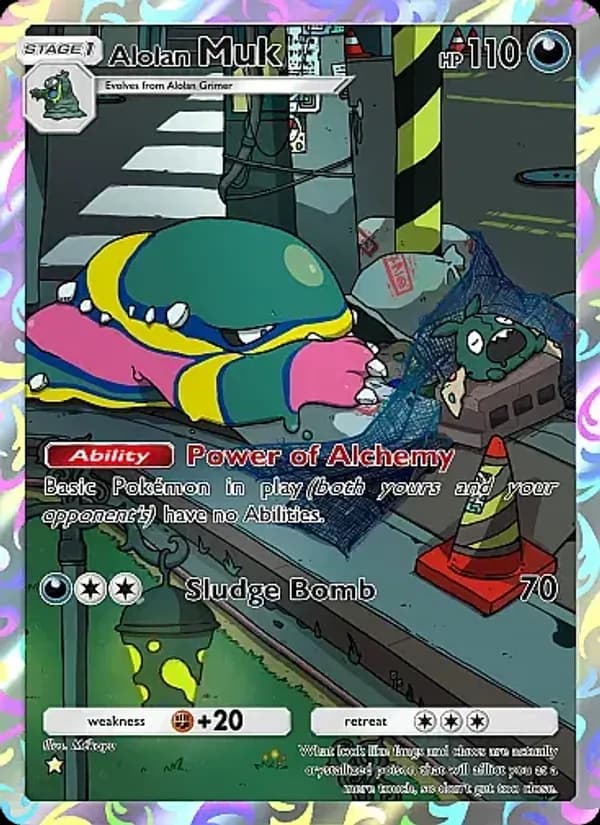 Alolan Muk card in English