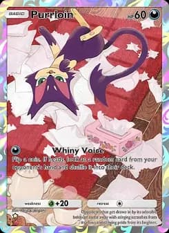 Purrloin card in English