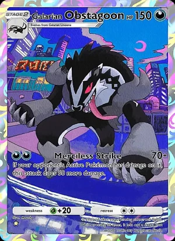 Galarian Obstagoon card in English