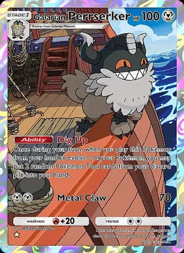 Galarian Perrserker card in English