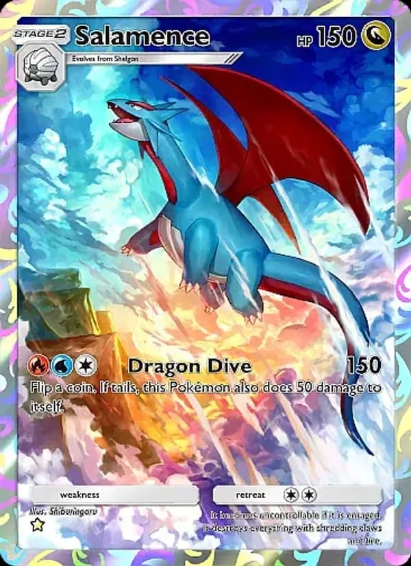 Salamence card in English