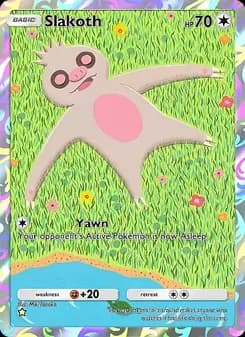 Slakoth card in English