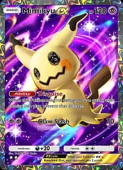 Mimikyu ex card in English