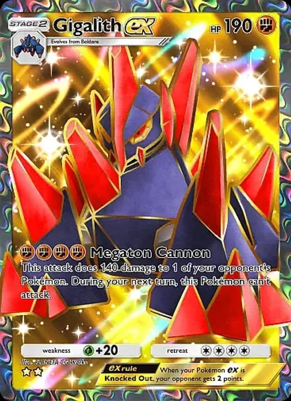 Gigalith ex card in English
