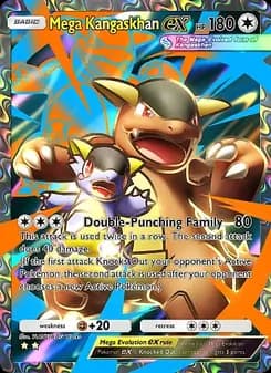 Mega Kangaskhan ex card in English