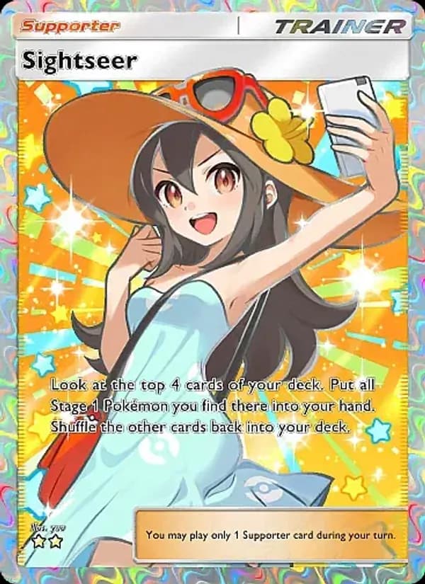 Sightseer card in English