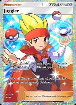 Juggler card in English