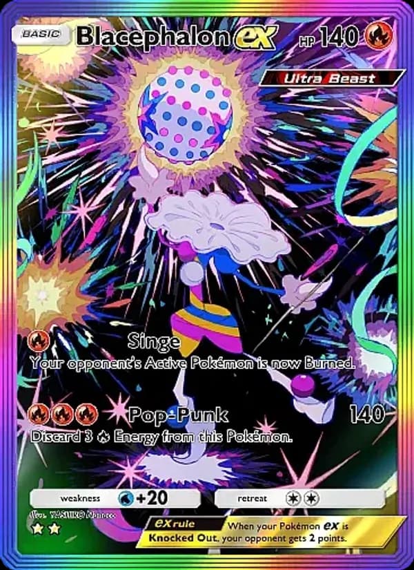 Blacephalon ex card in English