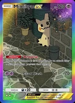 Mimikyu ex card in English