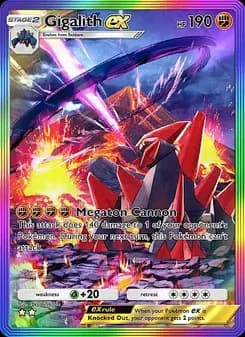 Gigalith ex card in English