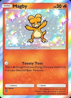 Magby card in English