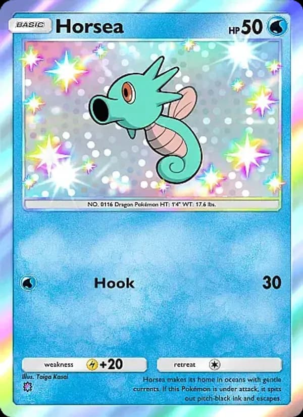 Horsea card in English