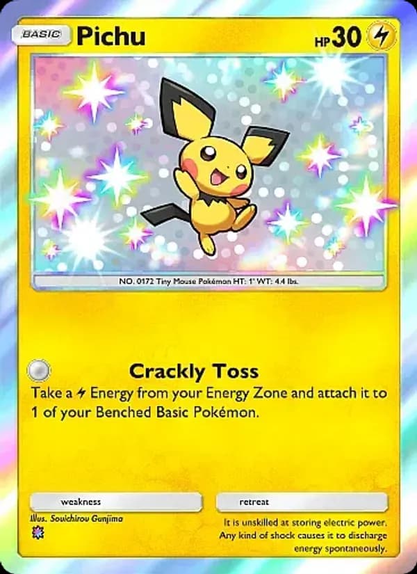 Pichu card in English