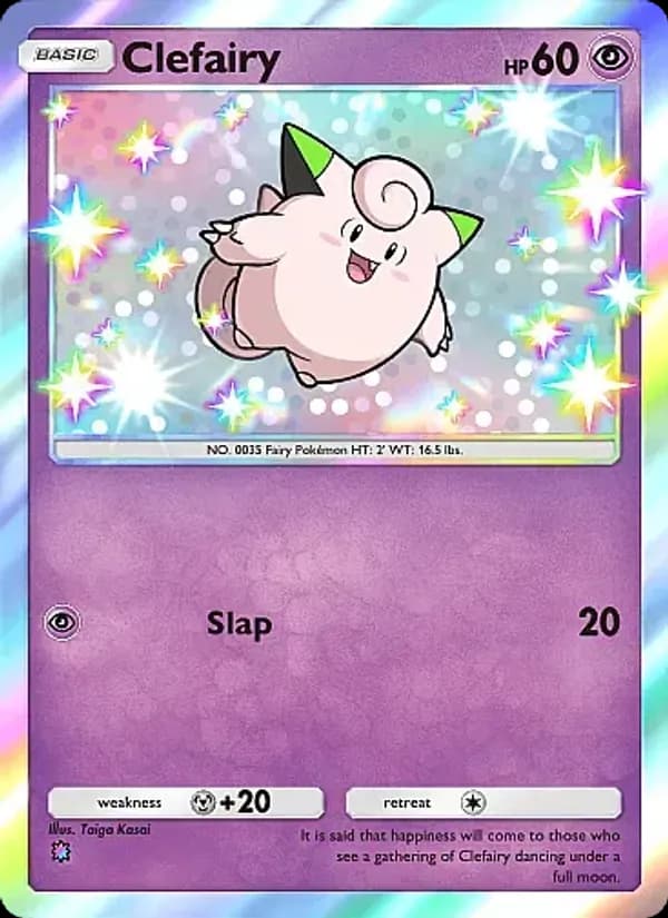 Clefairy card in English
